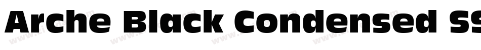 Arche Black Condensed SSi Black Condensed字体转换